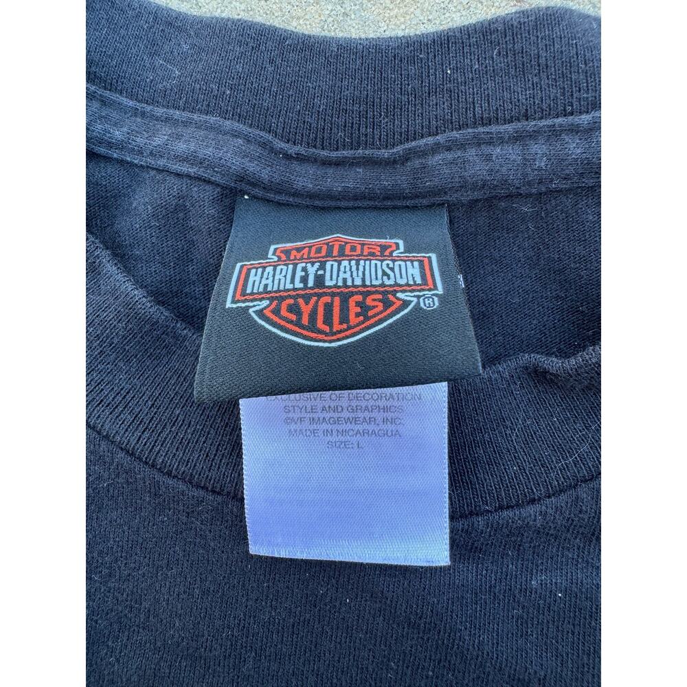 Harley Davidson Tshirt-Black-Size Large - Picture 2 of 3